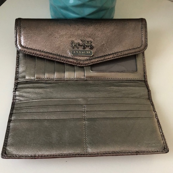 Coach Gunmetal Large Ashley Wallet - Picture 5 of 8